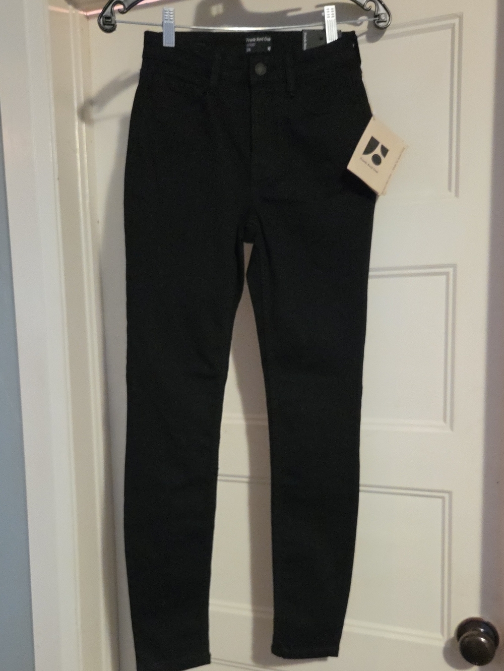 Frank And Oak Black High-Waist Skinny Jeans - Size 25